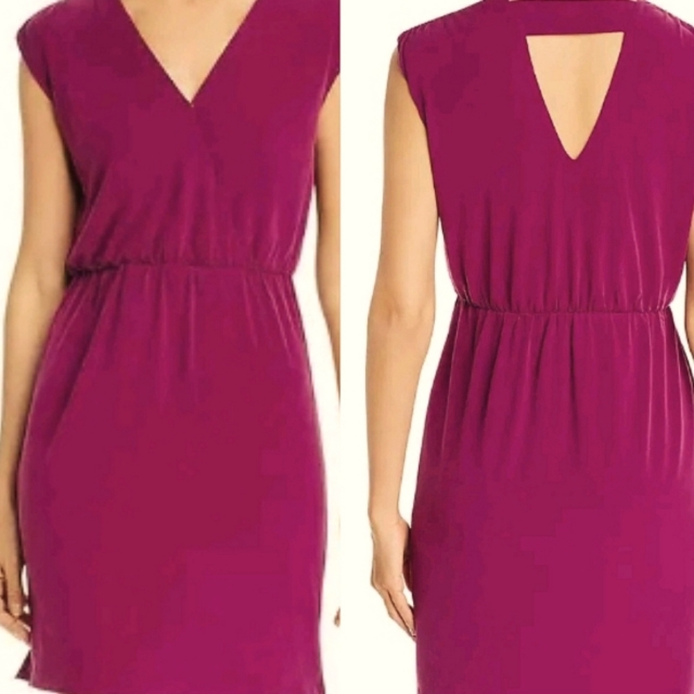 NEW With Tag 1 State Golden Hour Sleeveless Surplice Dress Women's Sz Med NWT